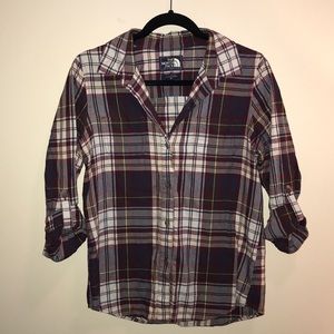 North Face plaid flannel